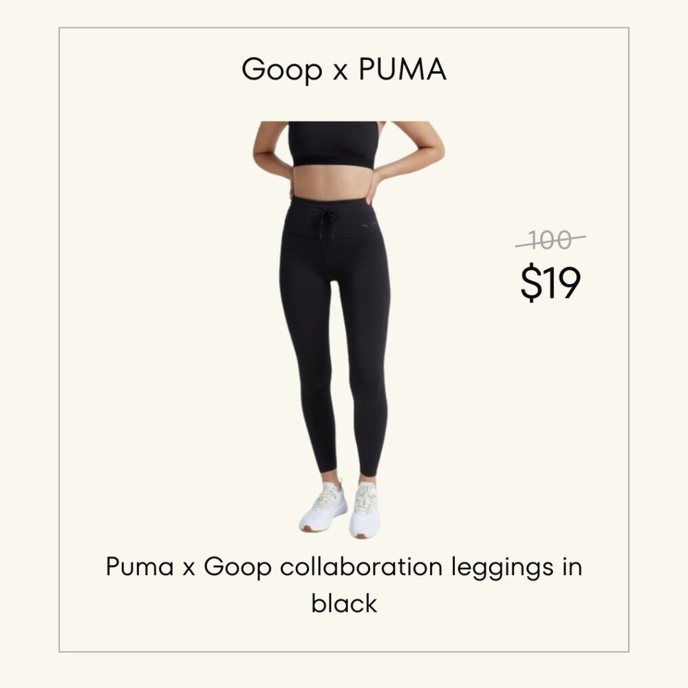 Goop x PUMA Black Leggings
